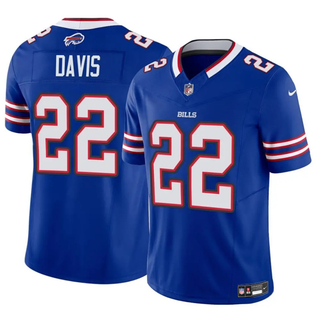 Men's Royal Buffalo Bills #22 Ray Davis 2024 F.U.S.E. Vapor Untouchable Limited Stitched Football Jersey